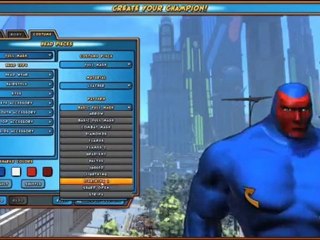 Champions Online - Editeur de persos