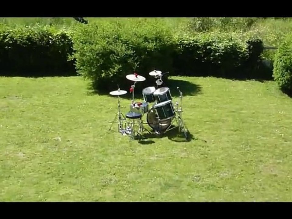 Drummer in the forest