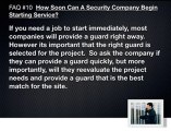 How Soon Can A Security Guard Company In Vancouver Start Se