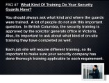 What Training Do Security Guards In Vancouver Need?