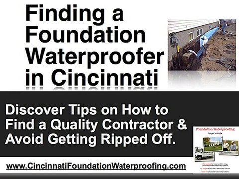Cincinnati Foundation Waterproofing Contractor