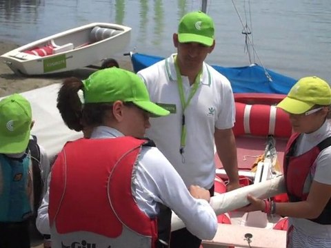 3o COSMOTE Optimist Cup (Ο Πύρρος Δήμας με τα παιδιά)