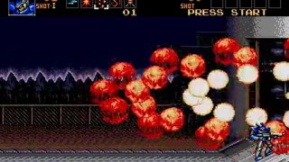 Playtrough Probotector/Contra : Hard Corps PART 3 - STAGE 2B