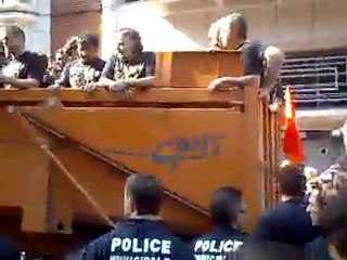 arrivé du  stade toulousain  au capitole !