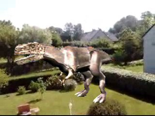 tyrannosaurus dans ma cours