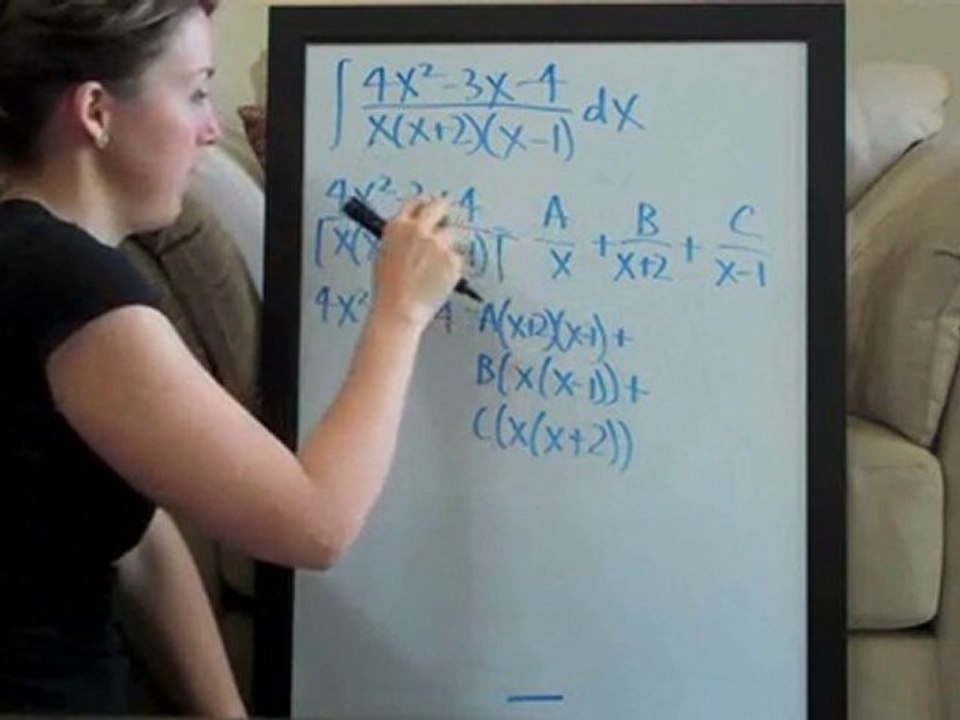 How to- Partial Fractions Example 2 Part 1