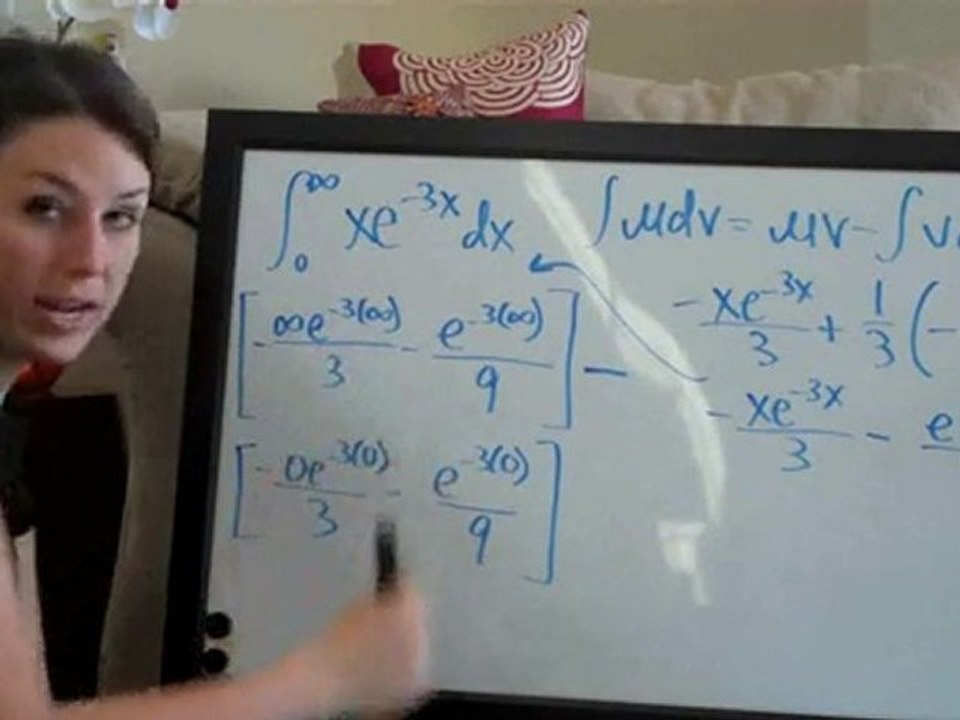 How to- Improper Integrals Example 1 Part 2