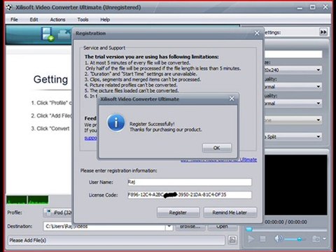 Xilisoft Video Converter Ultimate 5.1.21 Serial Number