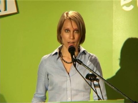 Juliette Boulet au congrès socio-économique d'Ecolo, 05/2010