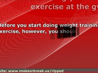 Weight Training Plan, ideas and training secrets