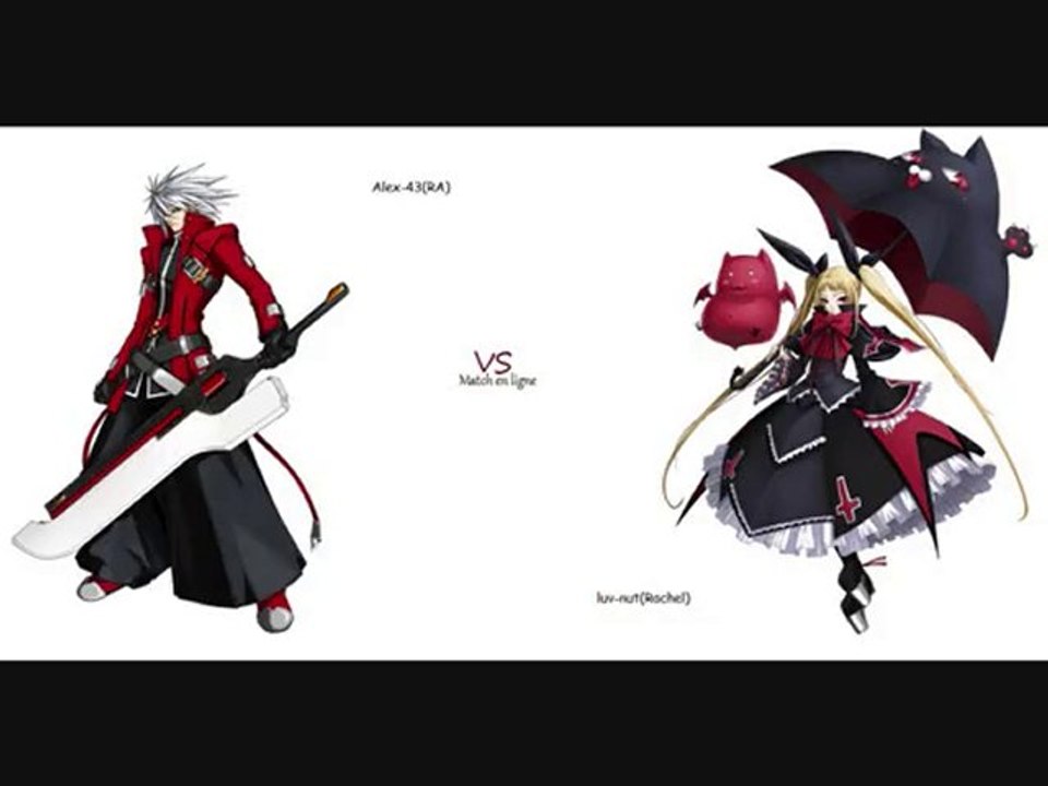 Ragna(ra) vs rachel alucard (rachel) Test Gameplay Blazblue