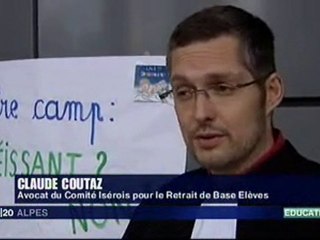 Dépôt de plaintes contre base élèves - Grenoble 19 mai 2010