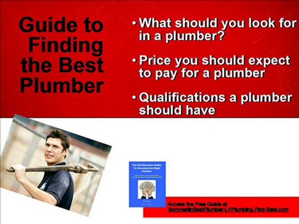 Plumbing Summerlin NV - Summerlin Best Plumber