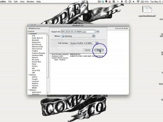 How to Create a System Profile (Mac OS X)