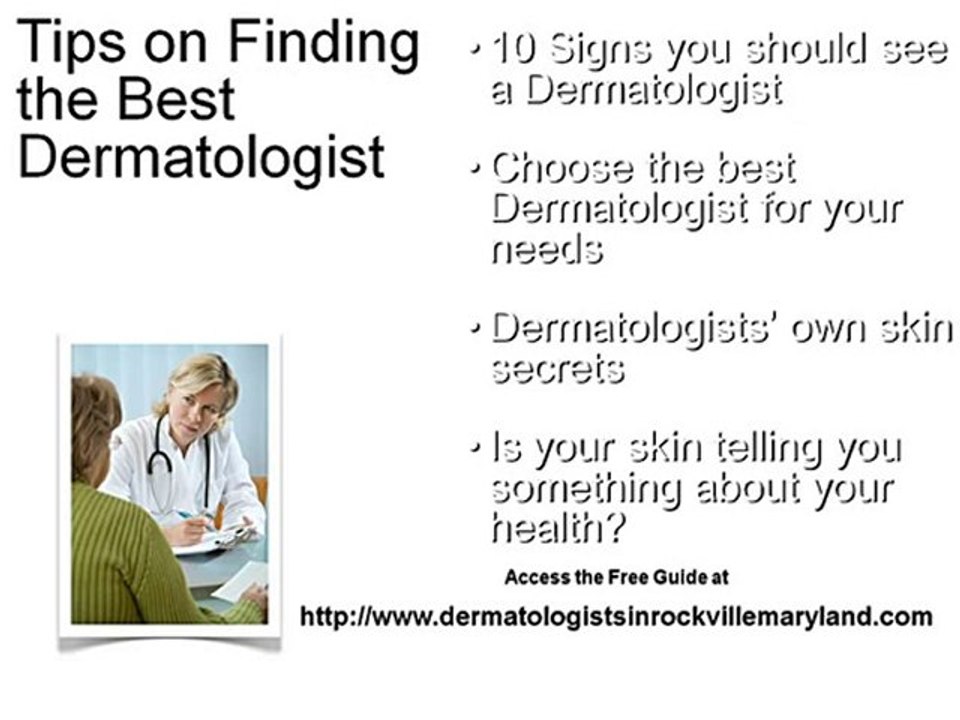 Get The Best Dermatologist In Rockville, MD.