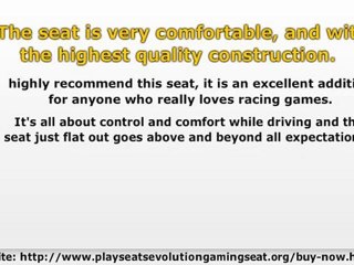 Playseats Evolution Gaming Seat Review