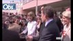 Sarkozy visé par une bouteille d'eau à Beauvais