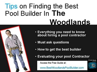 The Best Woodlands Pool Builders - Top Insider Questions to