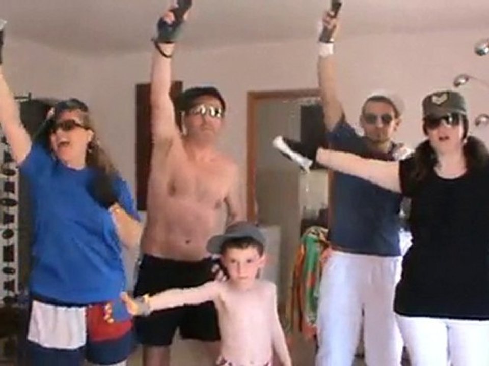 Une famille accro a la wii......