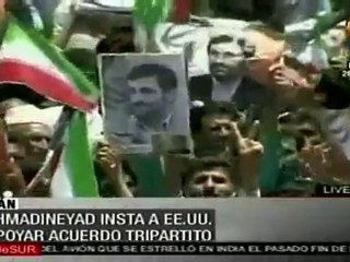 Ahmadineyad insta a EE.UU. apoyar acuerdo tripartito