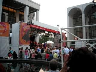 Mid summer swing at Lincoln Center