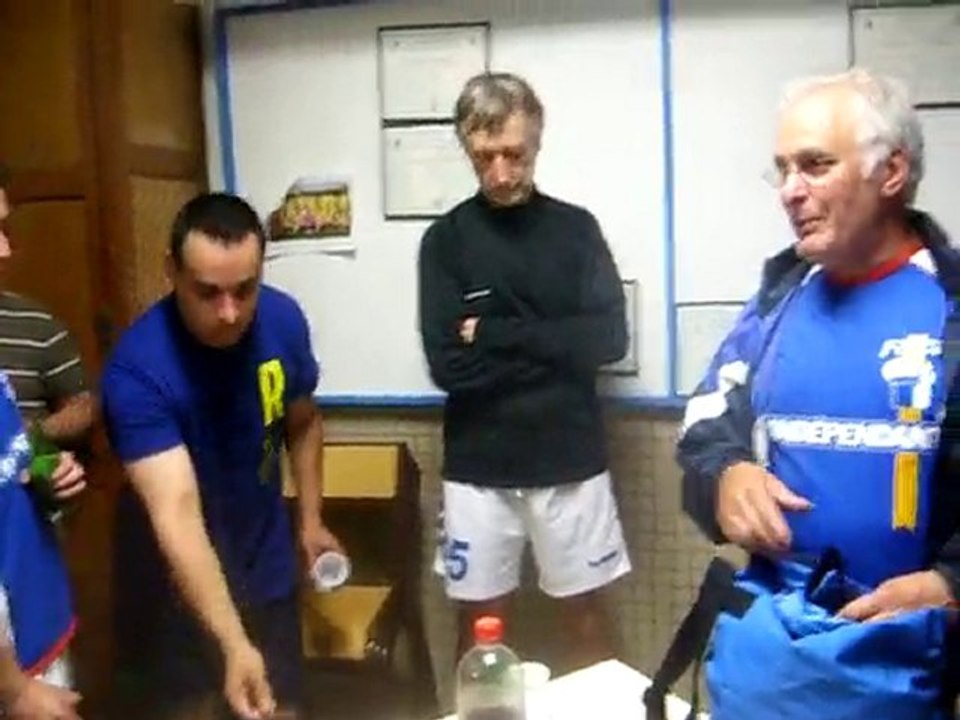 Discours pendant la remise de maillots aux jeunes de l'OCP