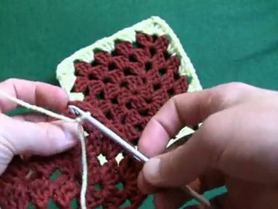 How To Change Color In A Granny Square - RH
