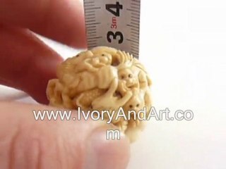 Ivory Netsuke - Twelve Animals of the Chinese  Zodiac ...