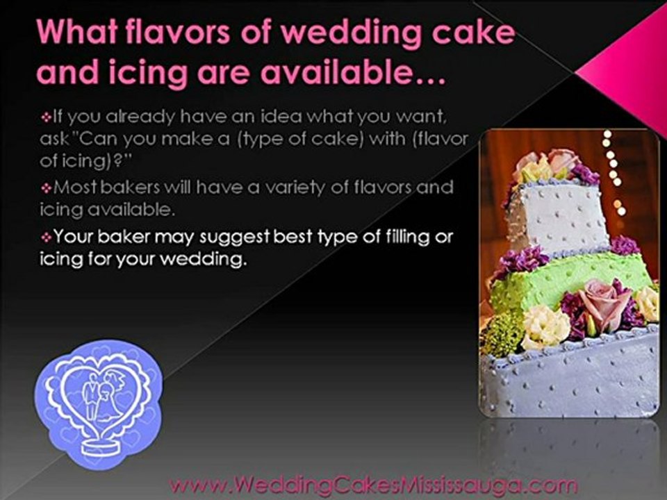Best Wedding Cakes Mississauga -What's Your Flavor?
