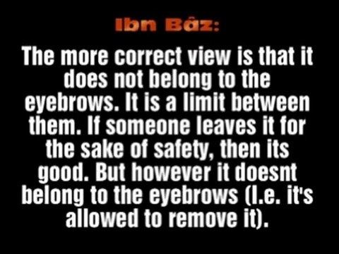 IWomen are allowed to remove the hair between the Eyebrows,