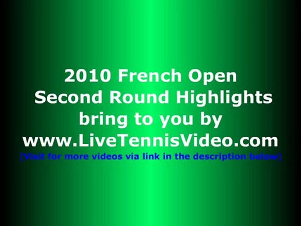 Andy Roddick French Open 2010 vs Blaz Kavcic