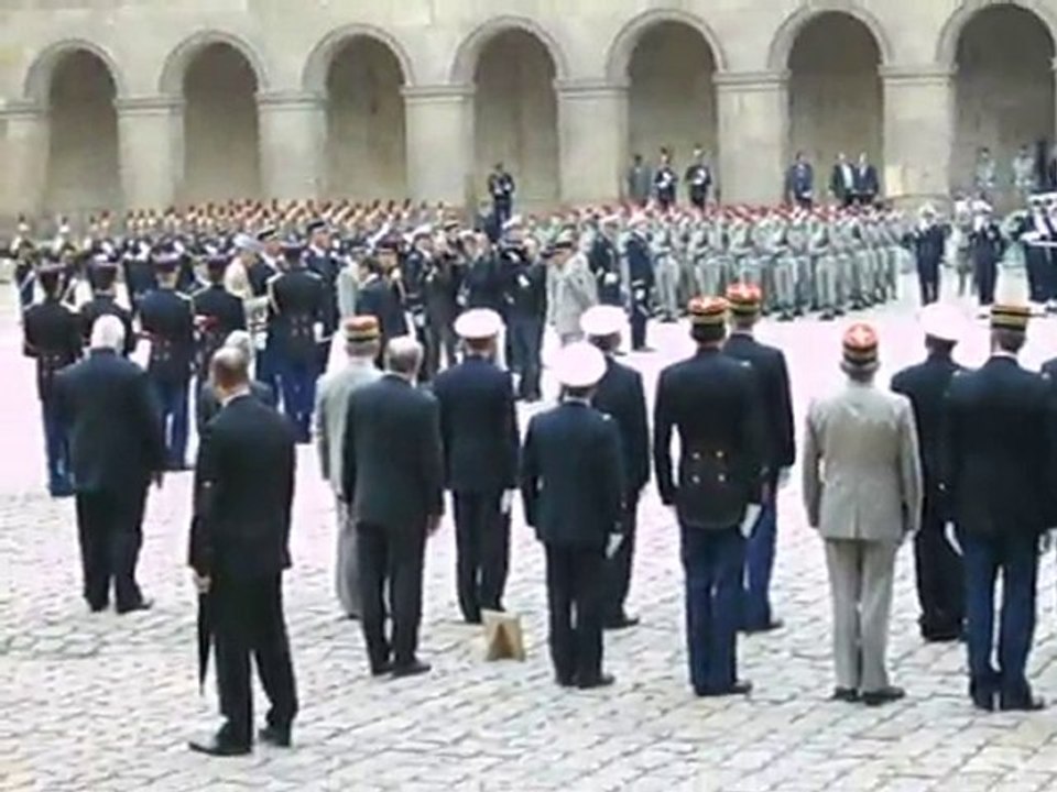 Remise de médaille par Nicolas Sarkosy