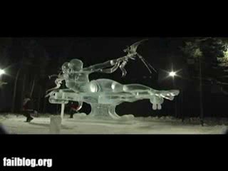 Sculpture de glace Fail