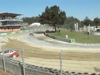 Jaja avec sa 206 GT rallycross Faleyras 2010