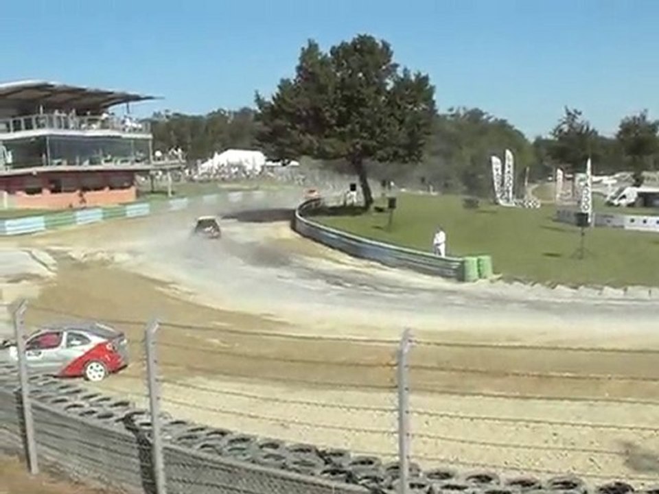 Jaja avec sa 206 GT rallycross Faleyras 2010