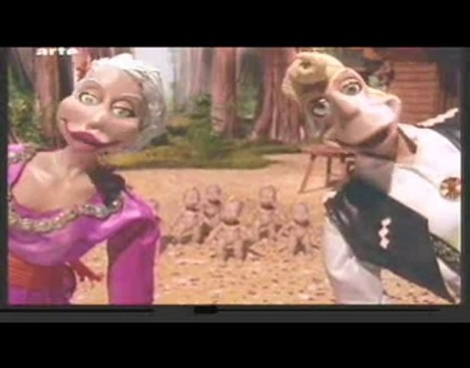 "MOZART"  PAPAGENO, PAPAGENA,  animés en pâte à modeler