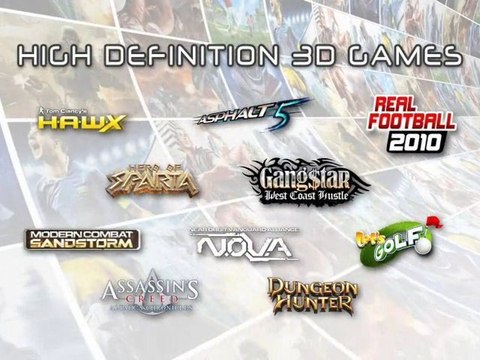 Gameloft : Les jeux 3D HD pour les téléphones Androïd