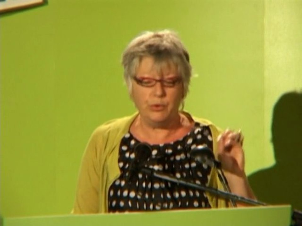 Muriel Gerkens au congrès socio-économique d'Ecolo