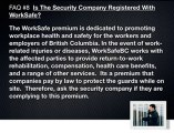 Are Security Companies in Vancouver Registered With WorkSafe