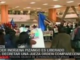 El líder indígena Pizango es liberado al decretar una juez