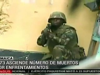 Suman 73 muertos durante operativo contra narcos en Jamaica