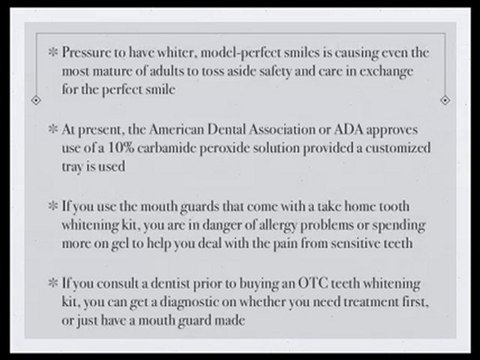 Duluth Dentists Duluth Dentist OTC whitening safe?