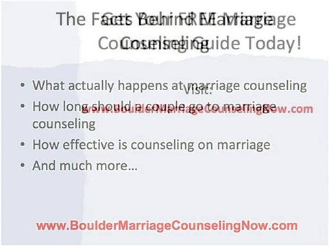 Boulder Marriage Counseling Help