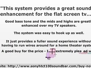 Sony HTCT100 Sound Bar Review