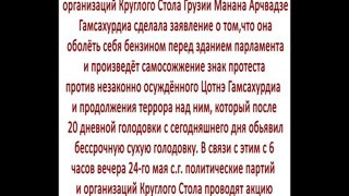 Сикер политических партий и организации Круглого стола Грузи