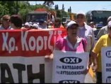 Greek Workers March On Parliament To Oppose Austerity Measur