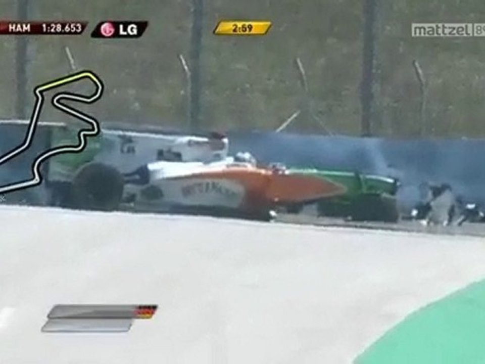 formule 1 es1 turquie crash sutil