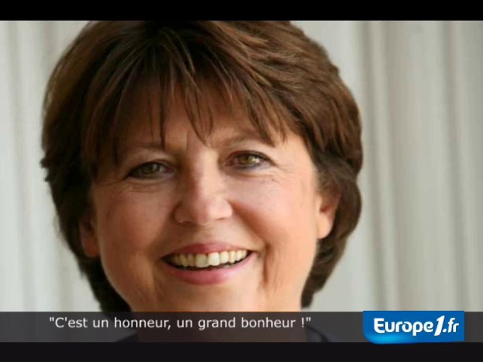 Martine Aubry : "Formidable !"