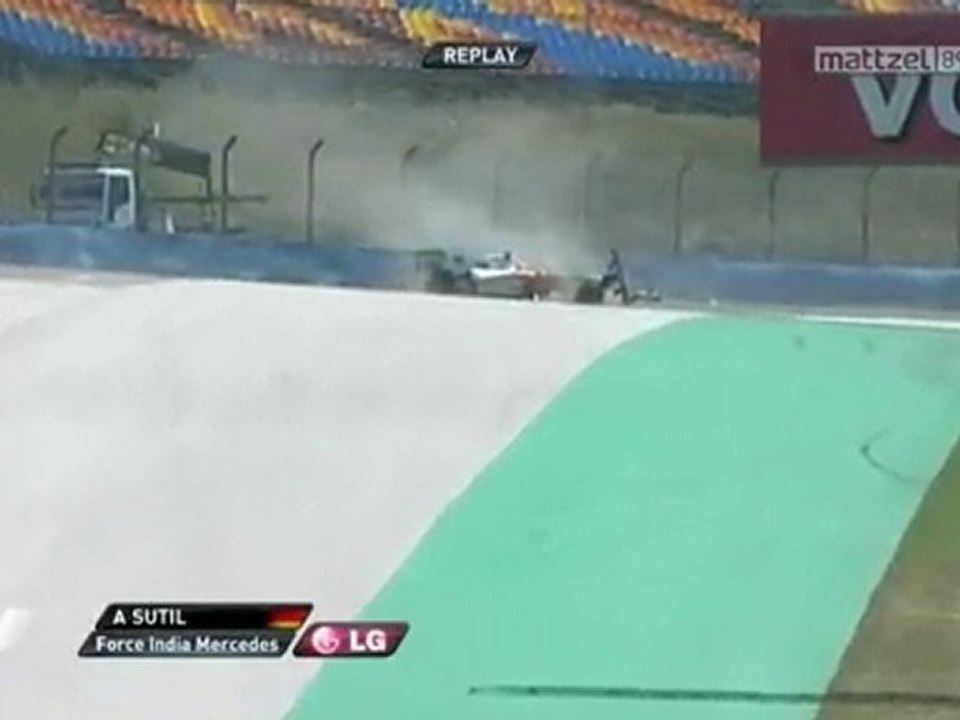 Sutil Crash à istanbul