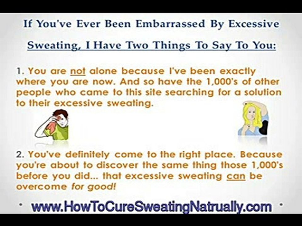 How To Stop Excessive Sweating
